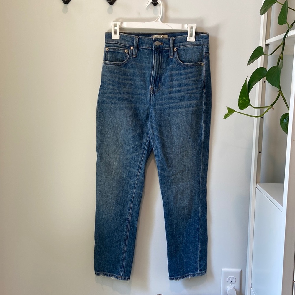Madewell High rise slim crop boyjean